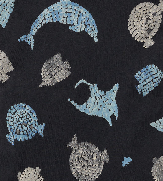 Mosaic Sea Animals Organic Baby Sleeper Romper