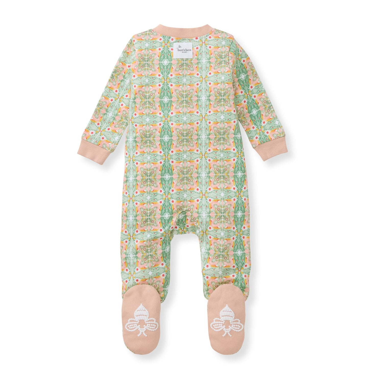 Floral Tile Organic Cotton Girl Sleep & Play