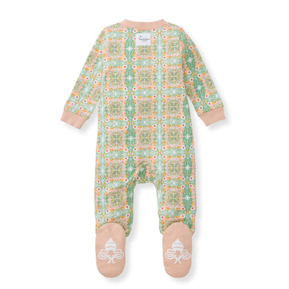 Floral Tile Organic Cotton Girl Sleep & Play