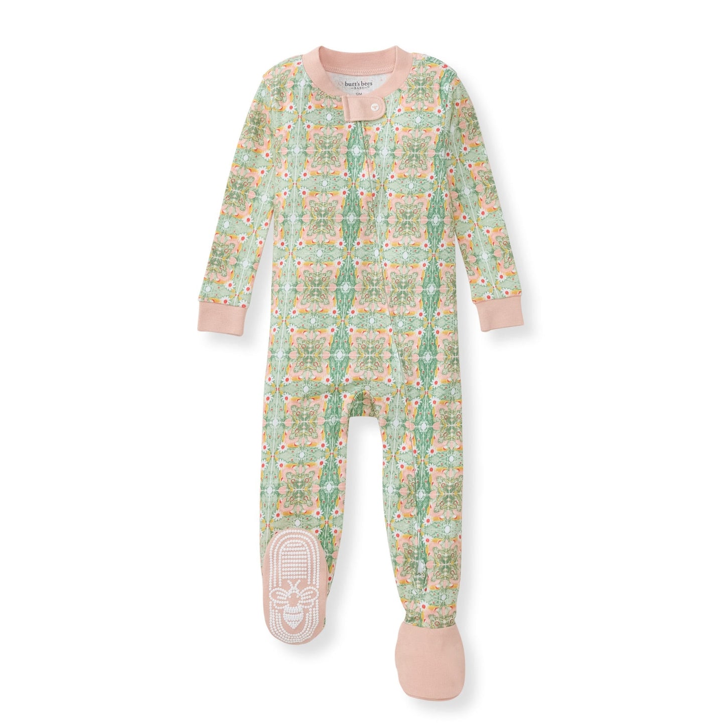 Floral Tile Organic Cotton Girl Sleeper