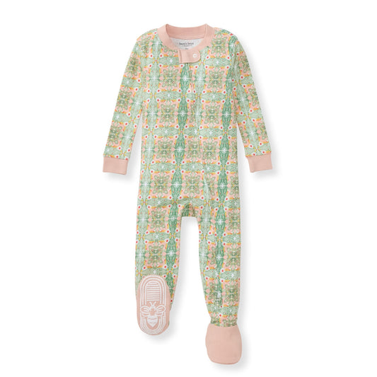 Floral Tile Organic Cotton Girl Sleeper