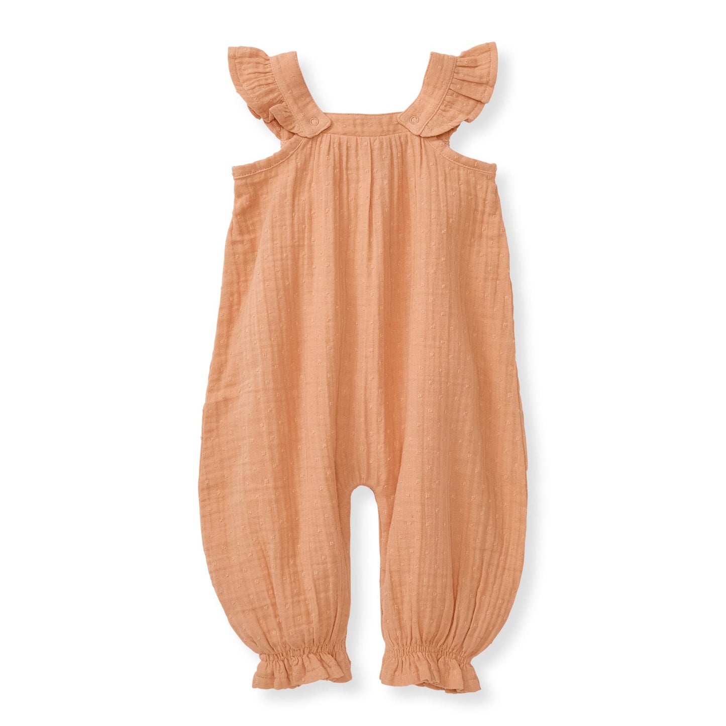 Dotted Muslin Baby Girl Jumpsuit
