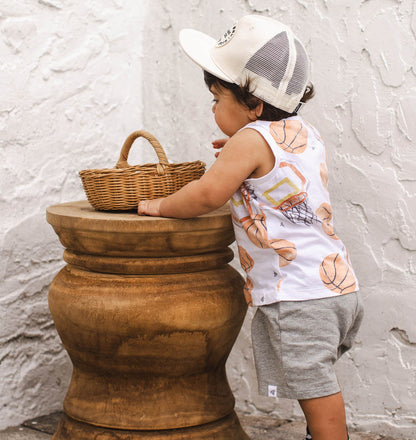 Basketball Organic Tank Top & Shorts Set
