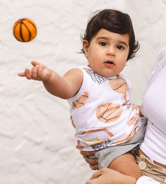 Basketball Organic Tank Top & Shorts Set