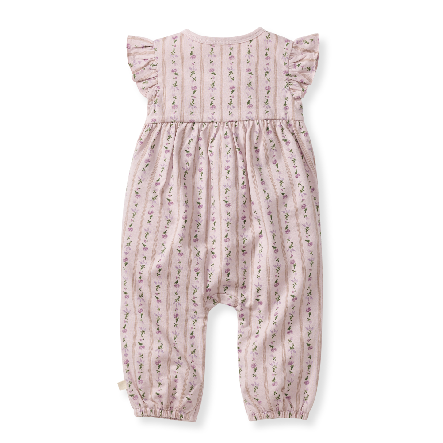 Farmhouse Floral Organic Baby Girl Jumpsuit