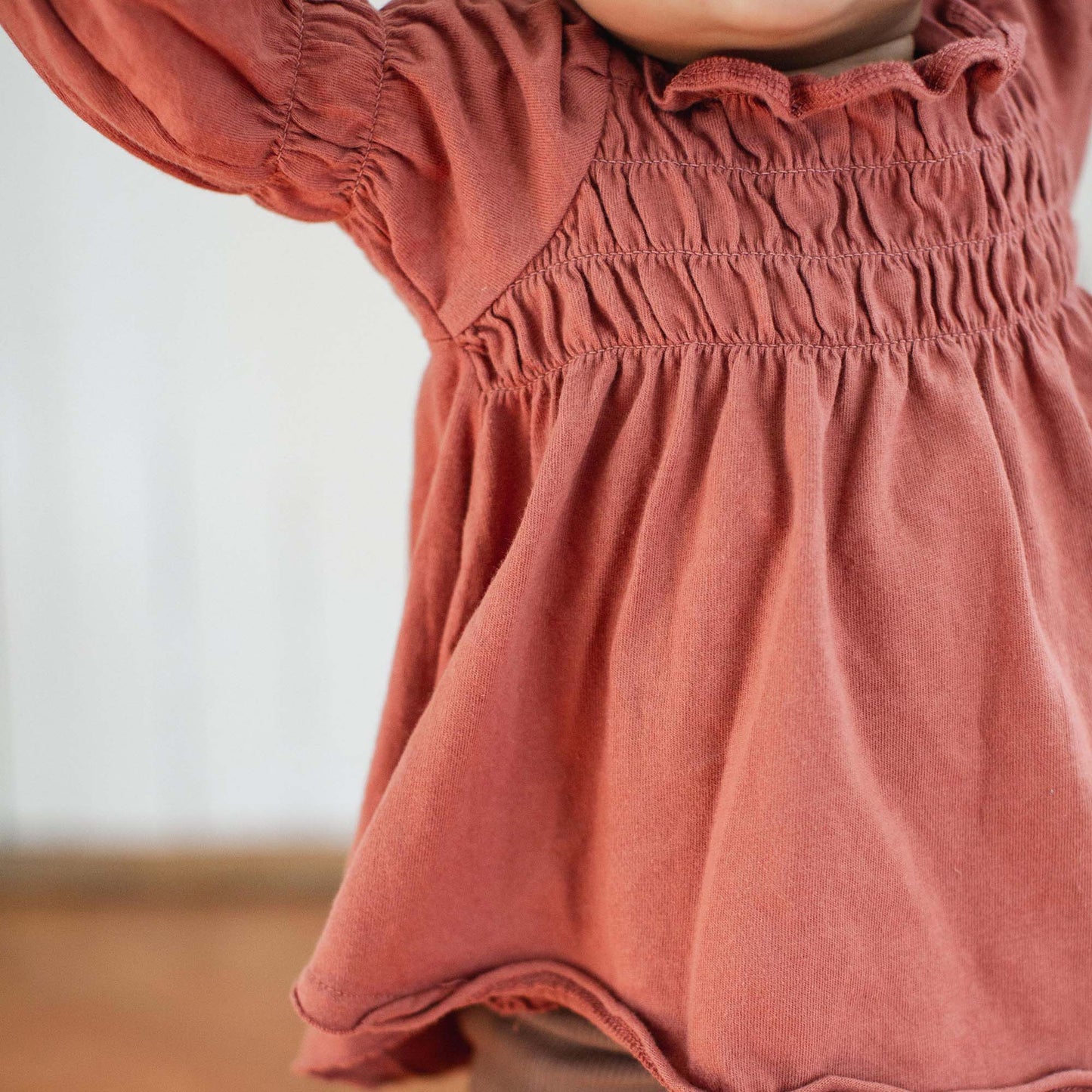 Smocked Organic Tunic & Pants Set