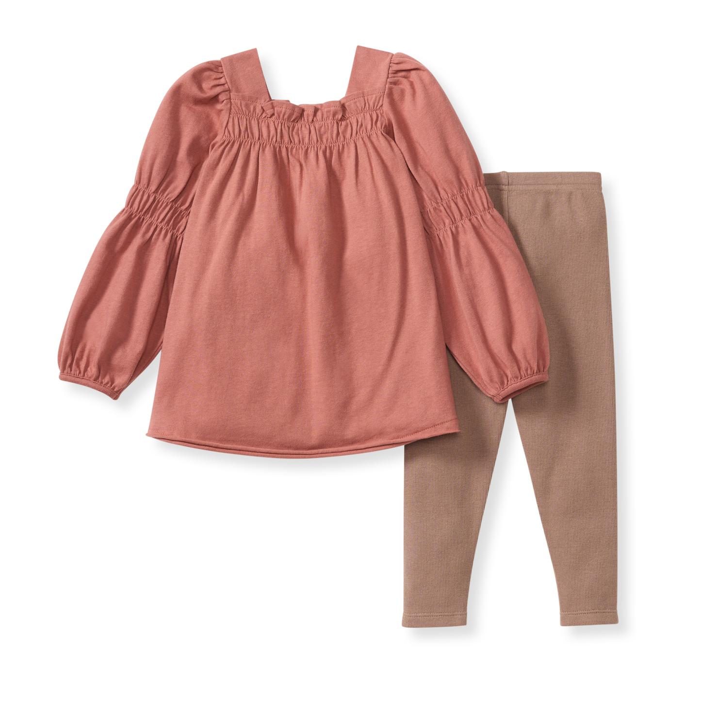 Smocked Organic Tunic & Pants Set
