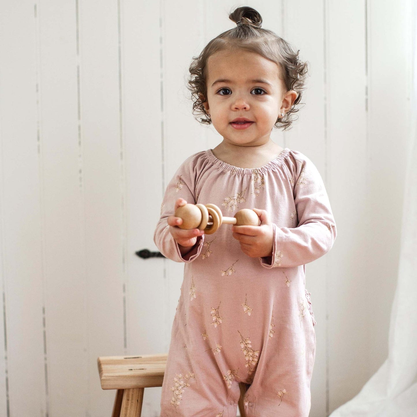 Budding Beauty Organic Baby Girl Jumpsuit