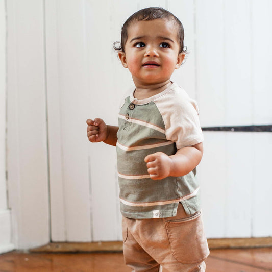 Holland Stripe Organic Boy Tee & Pants Set
