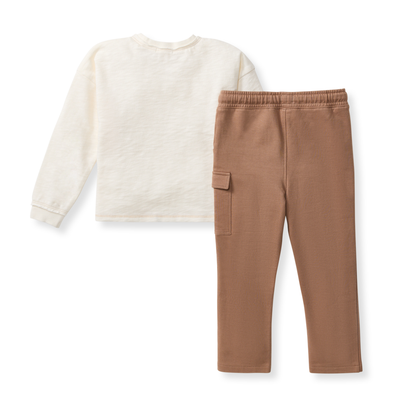 Chunky Slub Organic Boy Tee & Pants Set