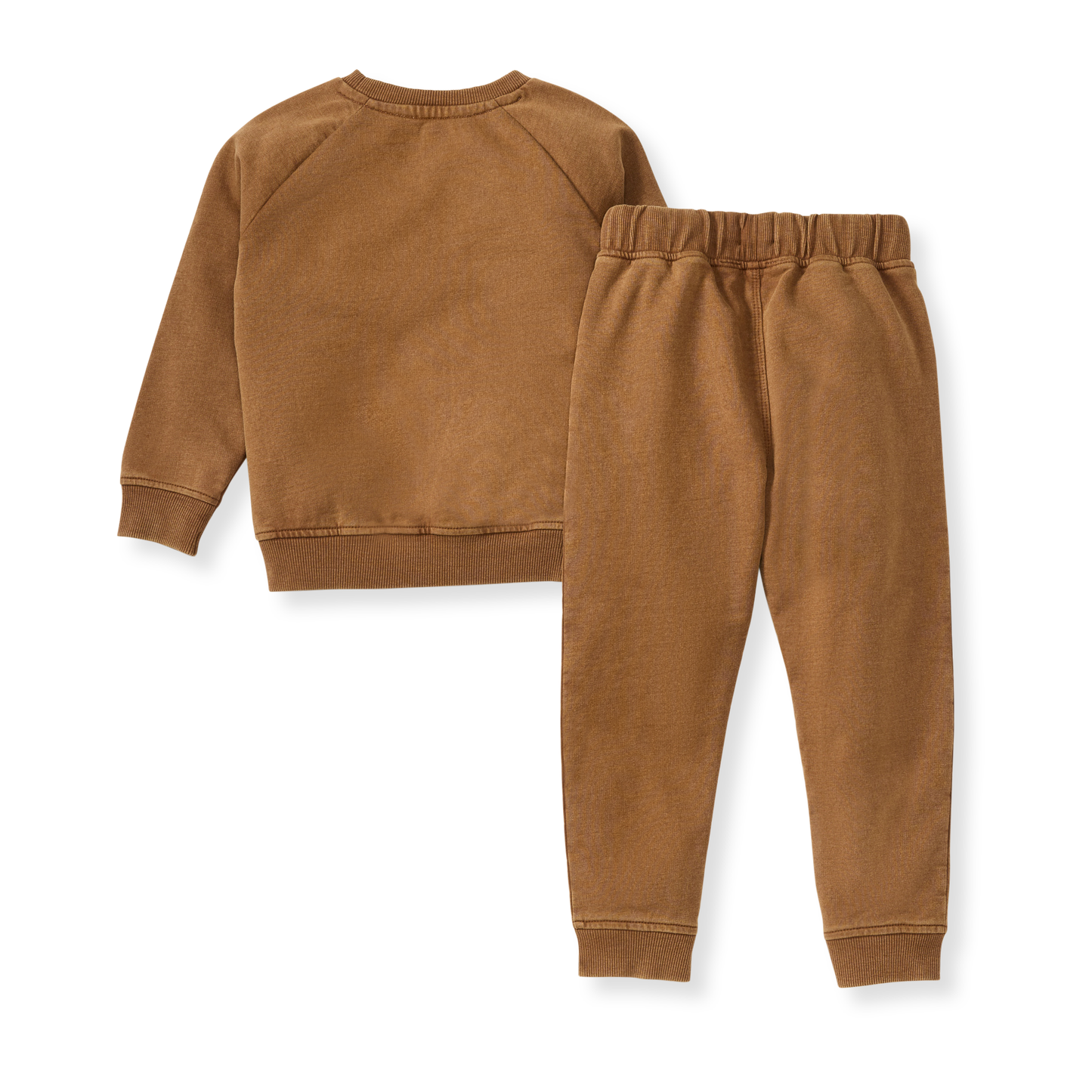 Acid Wash Football Sweatshirt & Pants Set