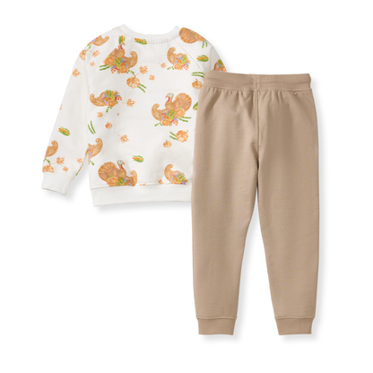 Happy Harvest Boy Sweatshirt & Pants Set