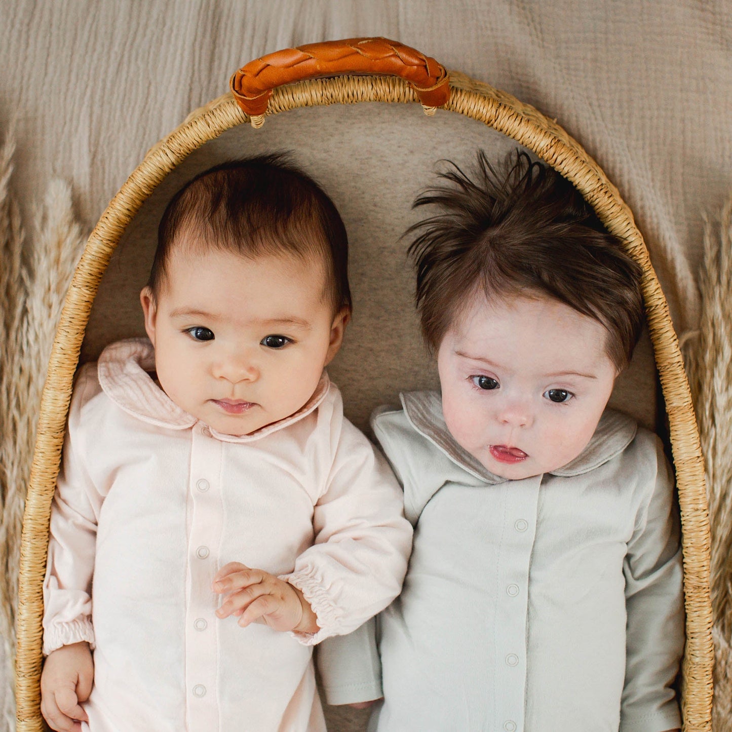 Muslin Collar Baby Girl Pink Jumpsuit