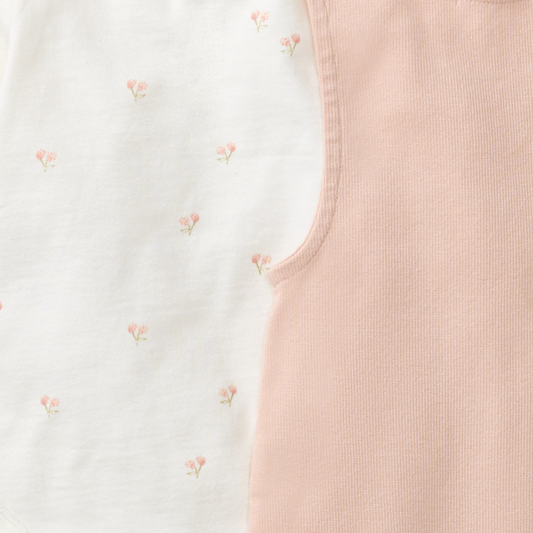 Ditsy Floret Jumpsuit & Bodysuit Set