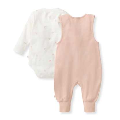Ditsy Floret Jumpsuit & Bodysuit Set