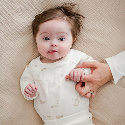 Amsterdam 3 Piece Bodysuit & Pant Set - Eggshell
