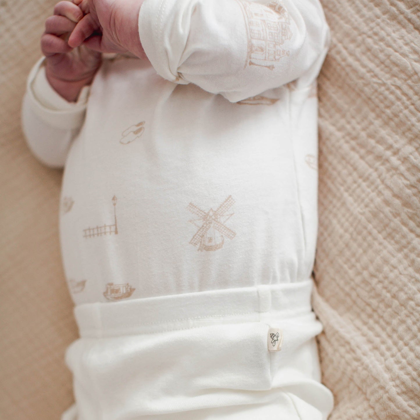 Amsterdam 3 Piece Bodysuit & Pant Set - Eggshell