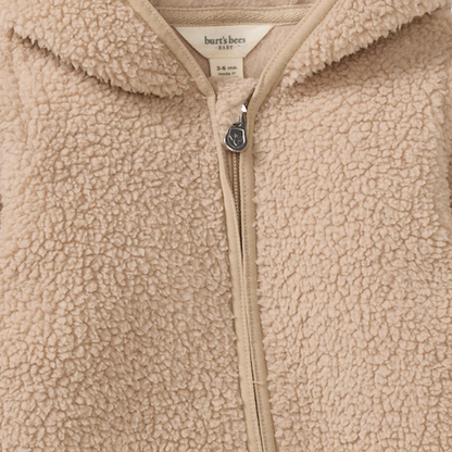 Sherpa-Style Organic Baby Bunting - Delicate Doe