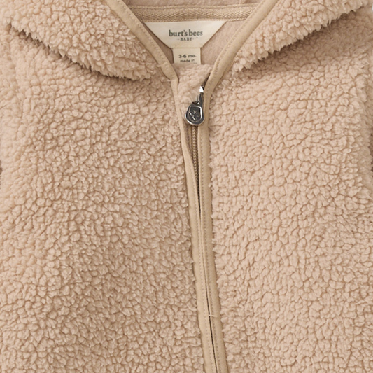 Sherpa-Style Organic Baby Bunting - Delicate Doe