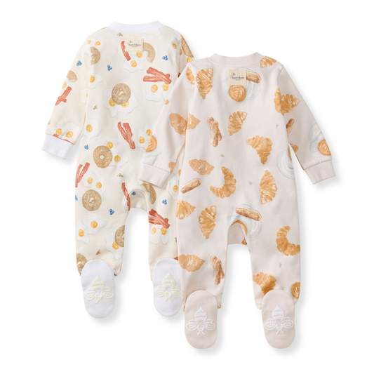 Eggs & Coffee Organic Sleep & Play 2 Pack