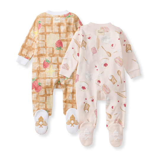 Waffle & Cheesecake Organic Sleep & Play 2 Pack