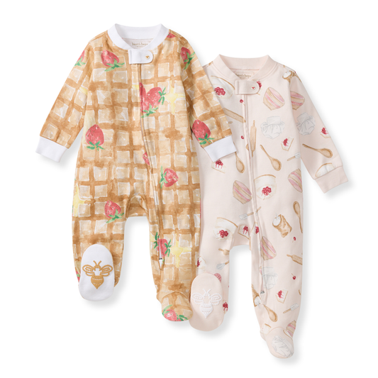 Waffle & Cheesecake Organic Sleep & Play 2 Pack