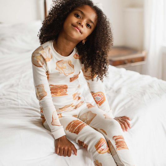 French Toast Organic Two-Piece Pajamas
