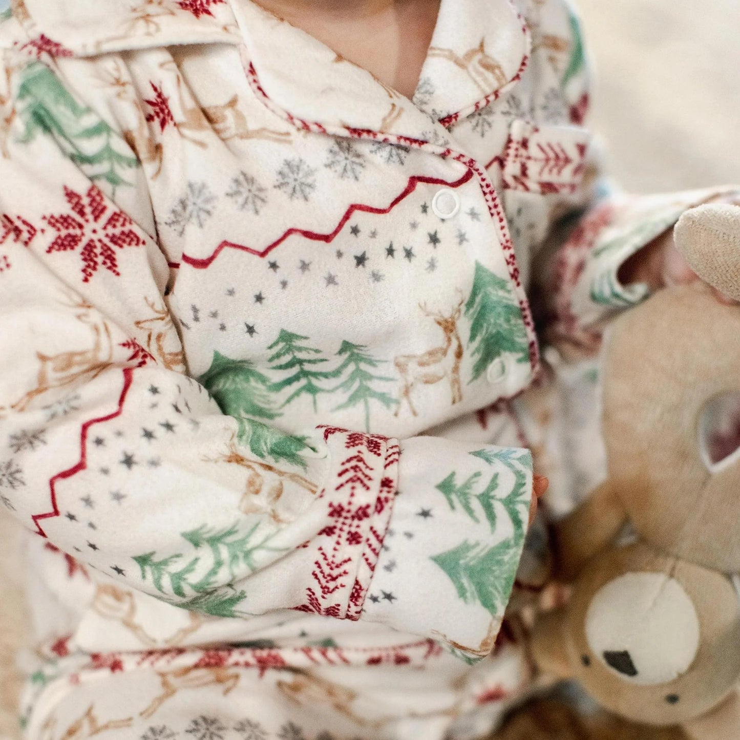 Magical Forest Fair Isle Flannel Jumpsuit