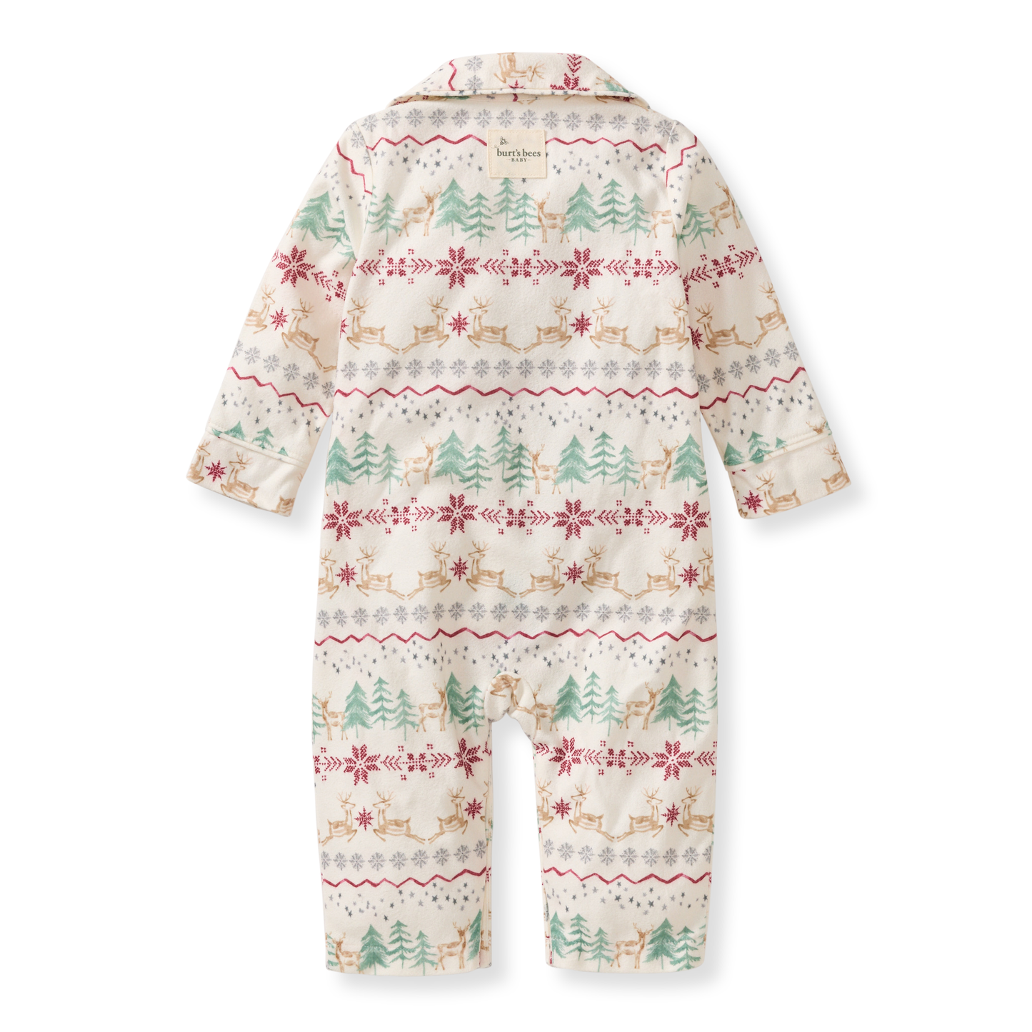 Magical Forest Fair Isle Flannel Jumpsuit