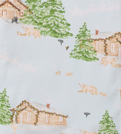 Winter Cabin Matching Organic Cotton Women's Pajamas
