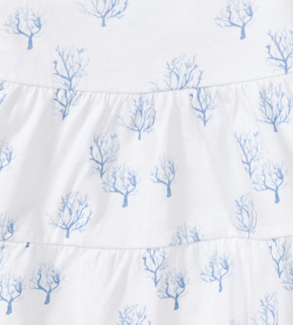Coral Organic Cotton Girl Tunic & Shorts Set