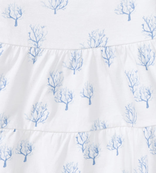 Coral Organic Cotton Girl Tunic & Shorts Set
