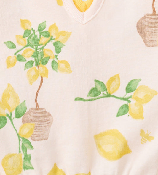 Island Lemons Organic Cotton Girl Romper