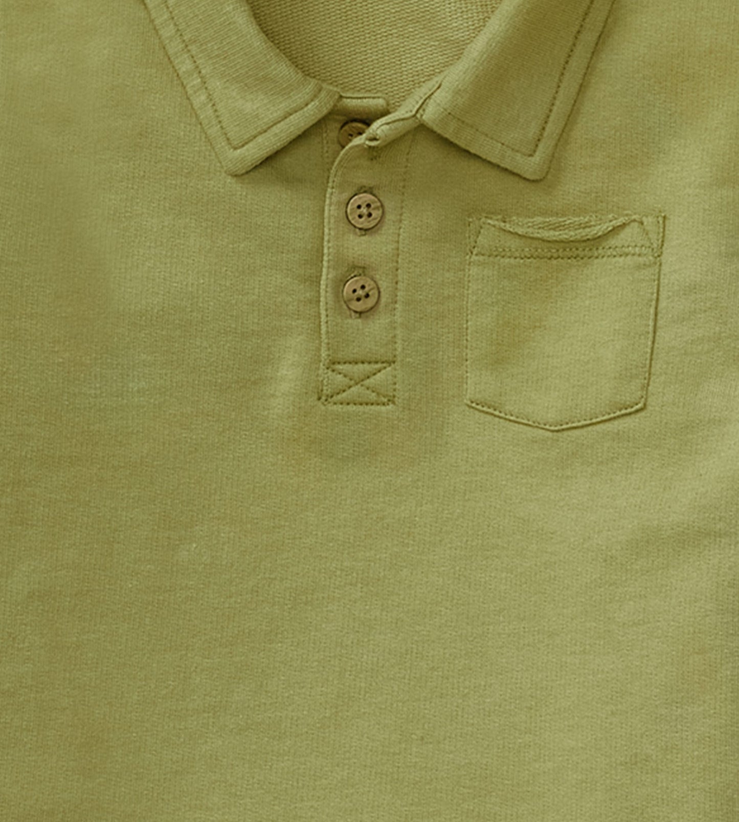 Organic Cotton Green Baby Boy Polo & Shorts Set