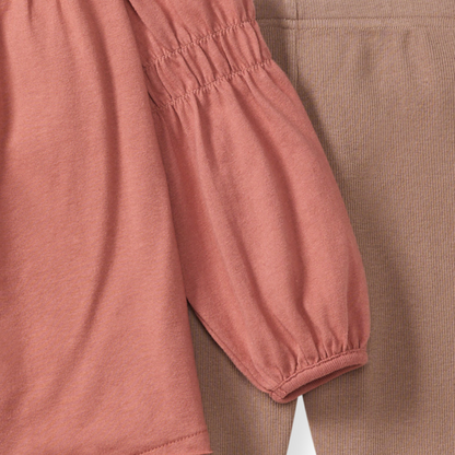 Smocked Organic Tunic & Pants Set