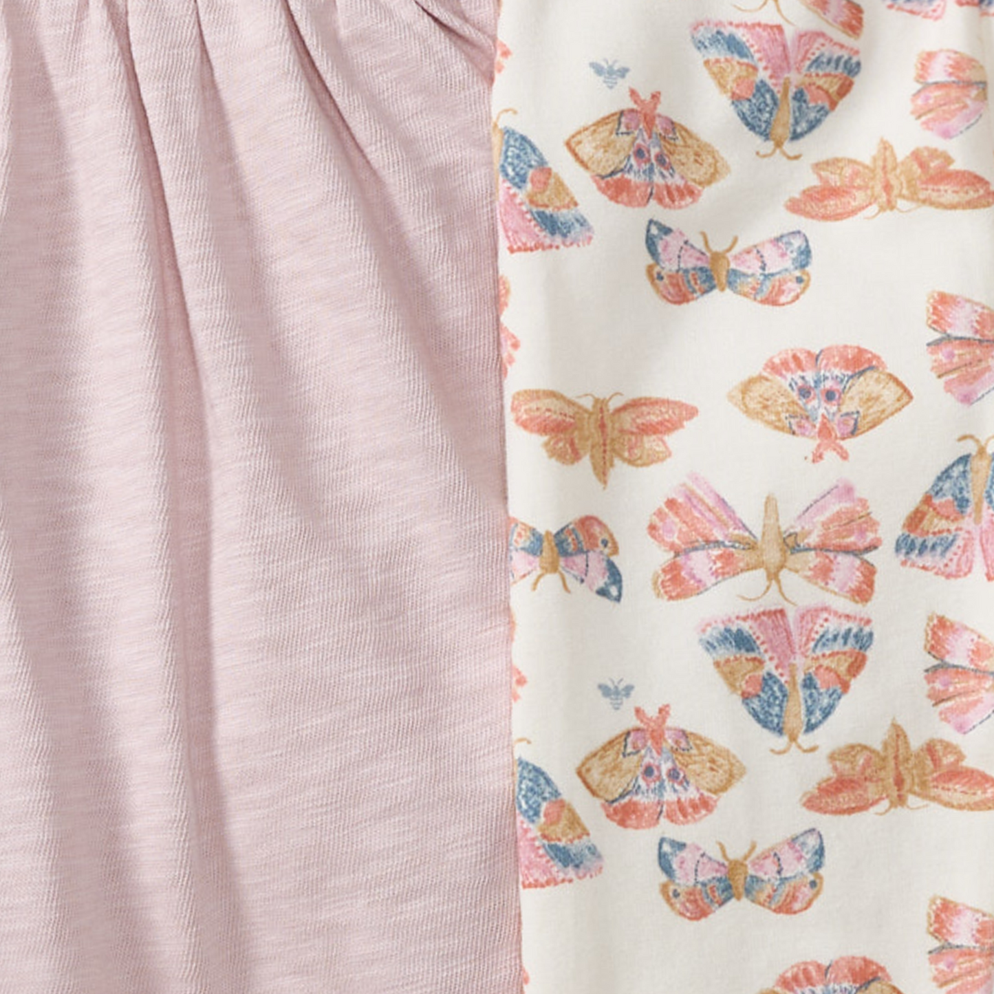 Chunky Slub Tunic & Boho Butterflies Pants Set
