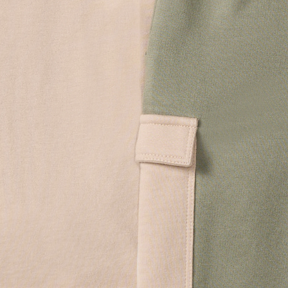 Drop Shoulder Organic Boy Tee & Pants Set - Soft Mocha