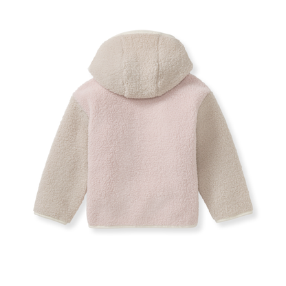 Sherpa-Style Zip Front Jacket - Soft Violet