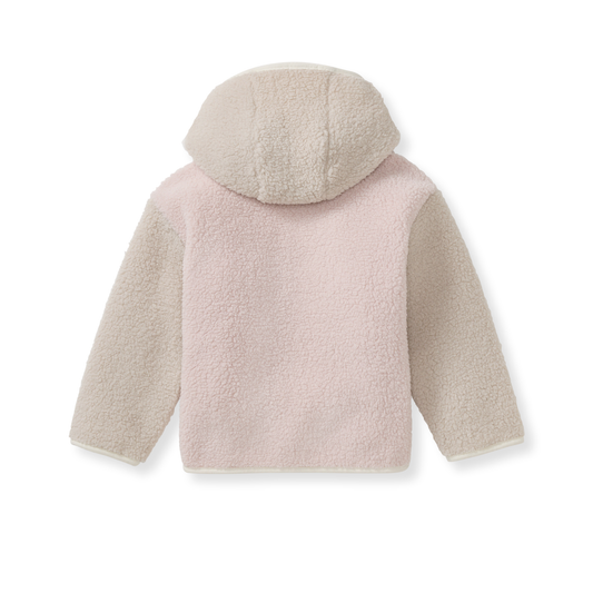 Sherpa-Style Zip Front Jacket - Soft Violet