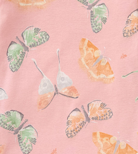 Desert Moths Organic Cotton Girl Sleep & Play