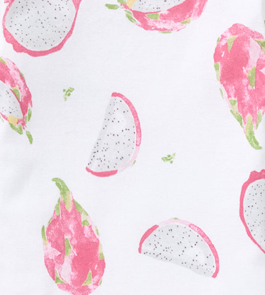 Dragon Fruit Organic Cotton 2-Piece Girl Pajamas