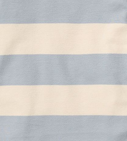Rugby Stripe Organic Cotton Sleep & Play - Quarry