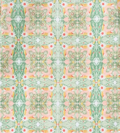 Floral Tile Organic Cotton Girl Sleeper