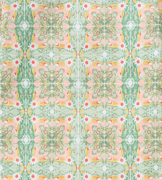 Floral Tile Organic Cotton Girl Sleeper