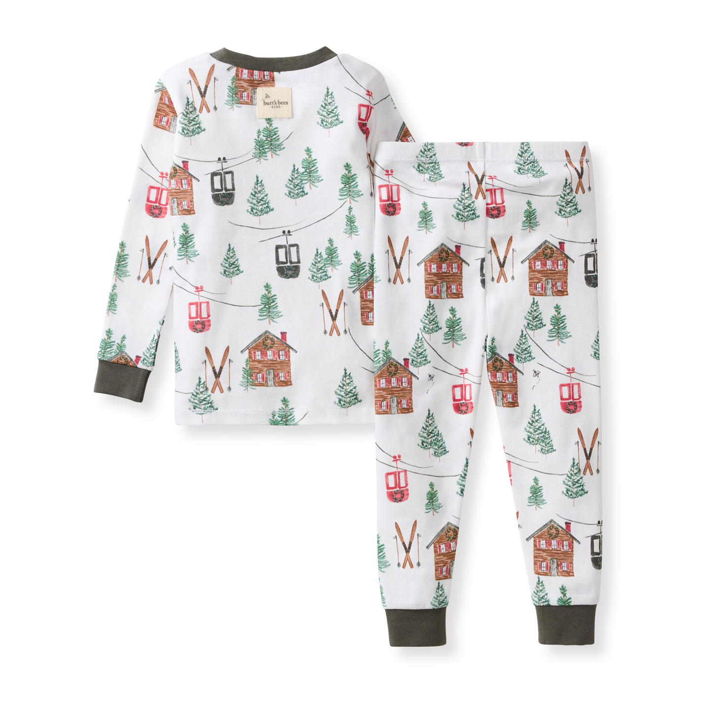 Ski The Alps Matching Family Pajamas