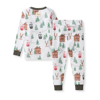 Ski The Alps Matching Family Pajamas