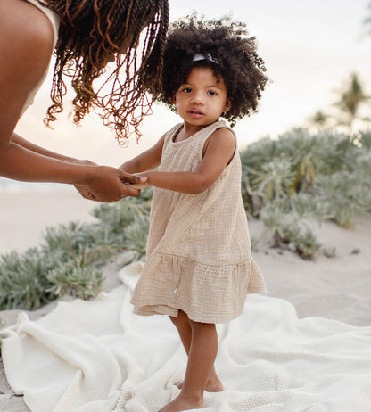 Mommy & Me Matching Crinkle Muslin Women's Dress