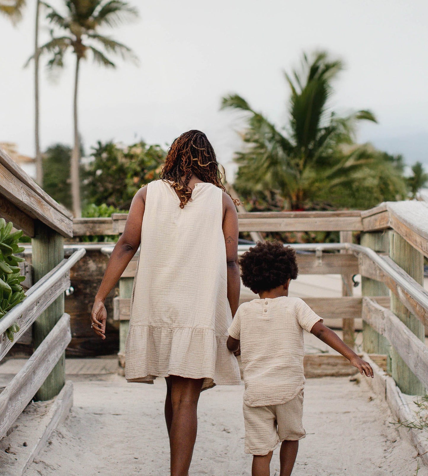 Mommy & Me Matching Crinkle Muslin Boy Set
