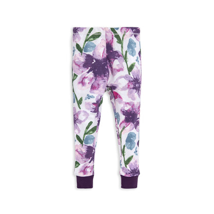 Watercolor Daylily Snug Fit Organic Cotton Pajamas