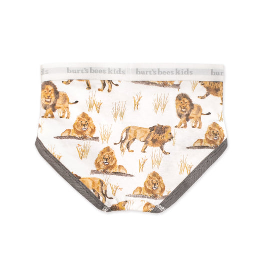 Happy Herbivores & Lions Organic Cotton Toddler Boy Underwear 5 Pack